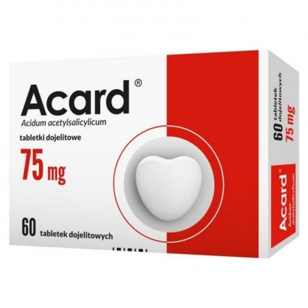 Acard 75 mg 60 tabletek