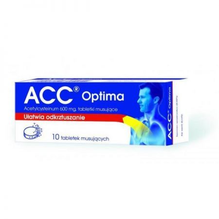 ACC Optima 600 mg 10 tabletek musujących