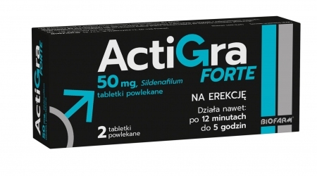 Actigra Forte 50 mg x 2 tabletki