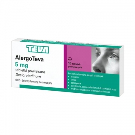 AlergoTeva 5 mg 10 tabletek