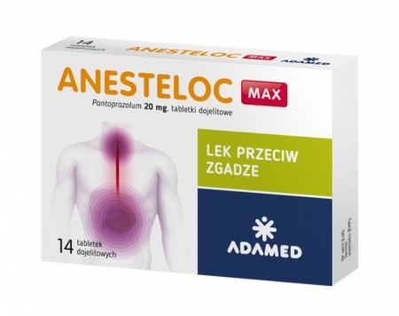 Anesteloc Max 20 mg 14 tabletek dojelitowych