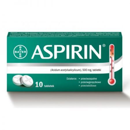 Aspirin 500 mg 10 tabletek