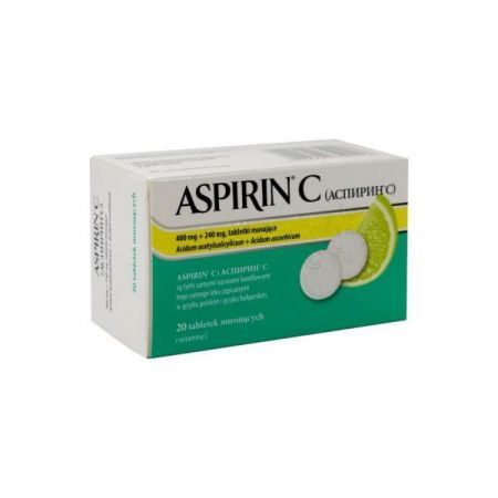 Aspirin C 20 tabletek musujących (Import równoległy)