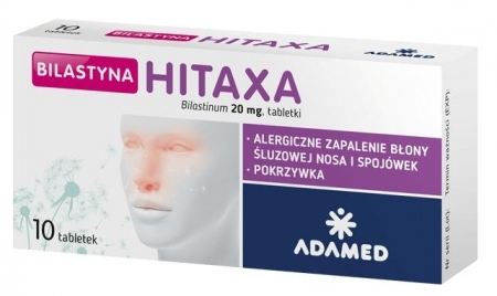Bilastyna Hitaxa 20 mg 10 tabletek