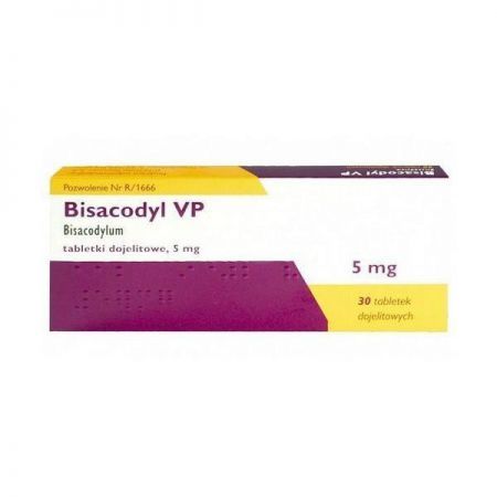 Bisacodyl VP 5 mg 30 tabletek (import równoległy)