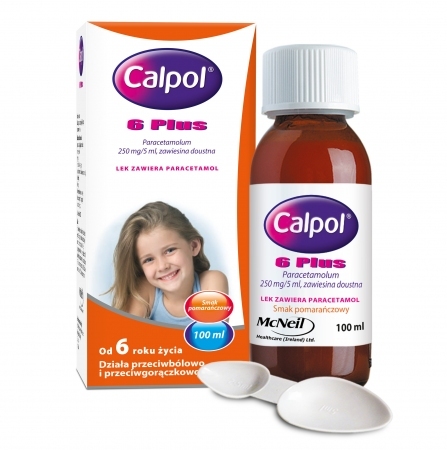 Calpol 6 Plus Syrop 250mg/5ml 100 ml