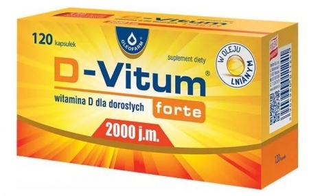 D-Vitum Forte 2000 j.m. 120 kapsułek