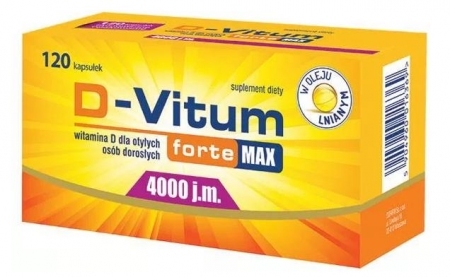 D-Vitum Forte Max 4000 j.m. 120 kapsułek