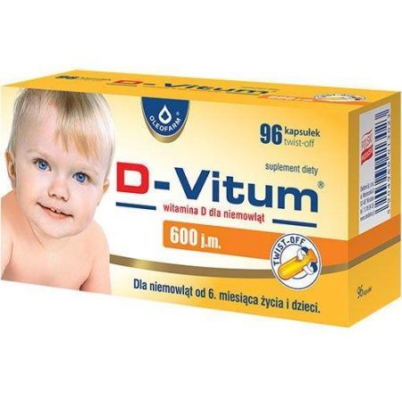 D-Vitum witamina D 600 j.m. x 96 kapsułek