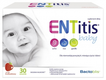 ENTitis Baby x 30 saszetek smak truskawkowy