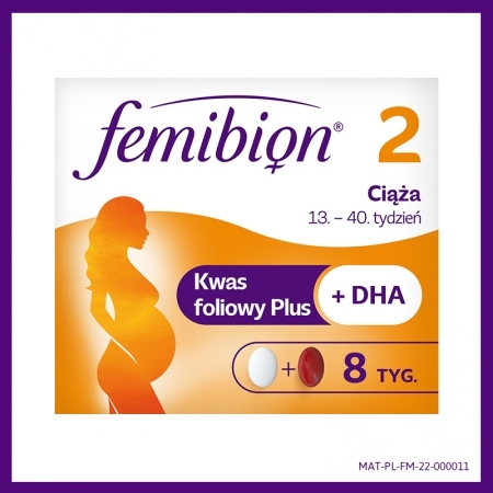 Femibion 2 Ciąża 56+56 tabletek kwas foliowy