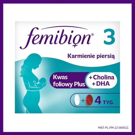 Femibion 3 Karmienie piersią 28+28 tabletek kwas foliowy