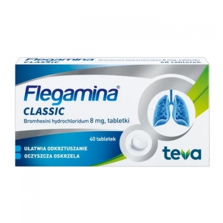 Flegamina 8 mg 40 tabletek