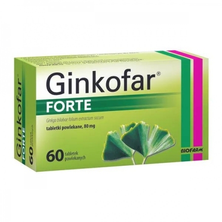 Ginkofar Forte 80 mg 60 tabletek