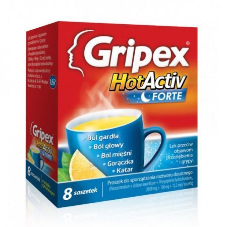 Gripex Hot MAX (HotActiv Forte) 8 saszetek