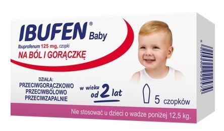 Ibufen Baby 0,125 g 5 czopków