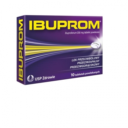 Ibuprom 200 mg 10 tabletek
