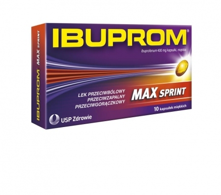 Ibuprom MAX Sprint 400 mg 10 kapsułek