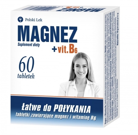 Magnez +Vit.B6  60 tabletek Polski Lek