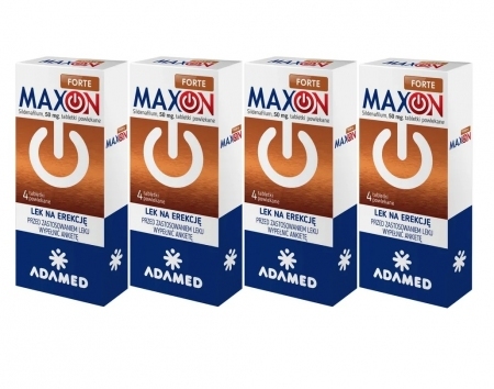 Maxon Forte 50 mg 4 opakowania po 4 tabletki