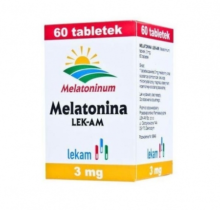 Melatonina 3 mg 60 tabletek LEK-AM