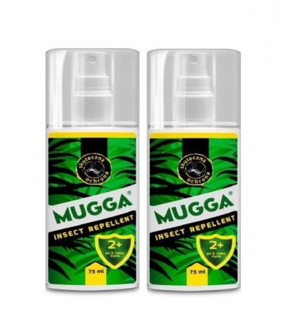 Mugga Spray 9,5% DEET 2 opakowania po 75 ml