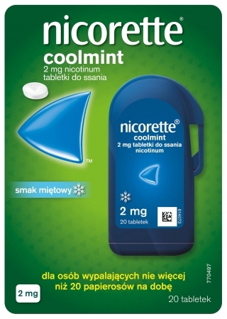 Nicorette Coolmint 2 mg 20 tabletek do ssania