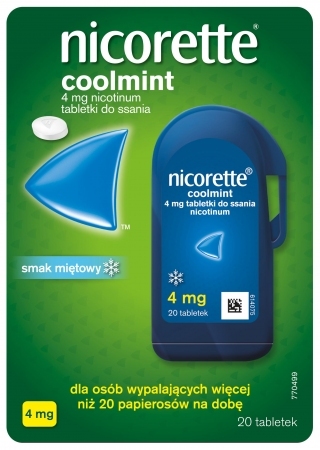 Nicorette Coolmint 4 mg 20 tabletek do ssania