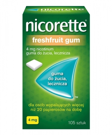 Nicorette FreshFruit 4 mg 105 gum do żucia