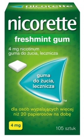 Nicorette Freshmint 4 mg 105 gum do żucia