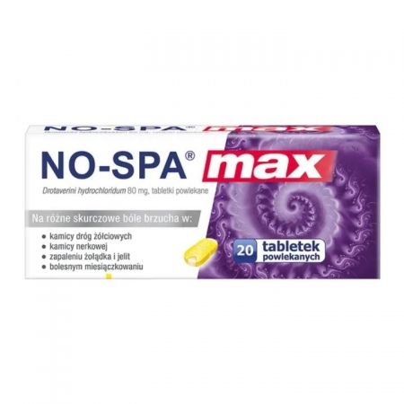 No-Spa MAX 80 mg 20 tabletek