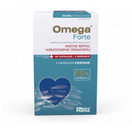 OmegaForte 65% EPA + DHA NUTRIVIA kaps. 60