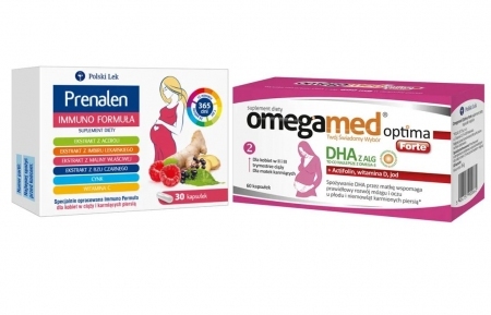 Omegamed Optima Forte 120 kaps.+ Prenalen Immuno Formuła 30 kapsułek