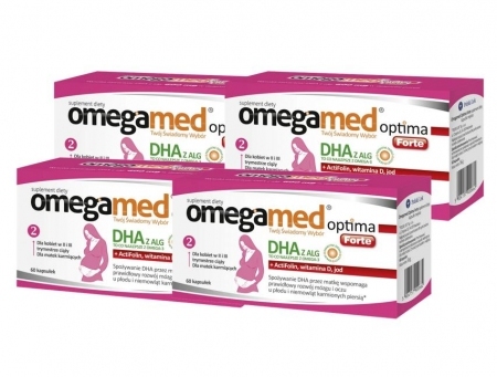 Omegamed Optima Forte 4 opakowania po 60 kapsułek