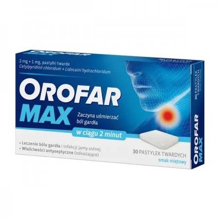 Orofar MAX 30 pastylek do ssania