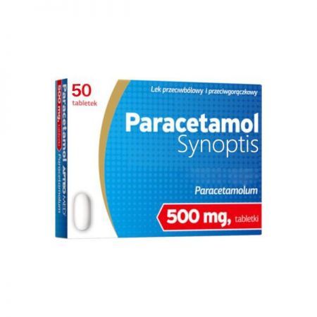 Paracetamol 500 mg 50 tabletek Synoptis