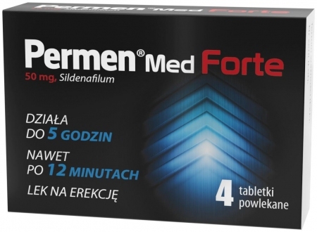 Permen Med Forte 50 mg 4 tabletki lek na erekcję