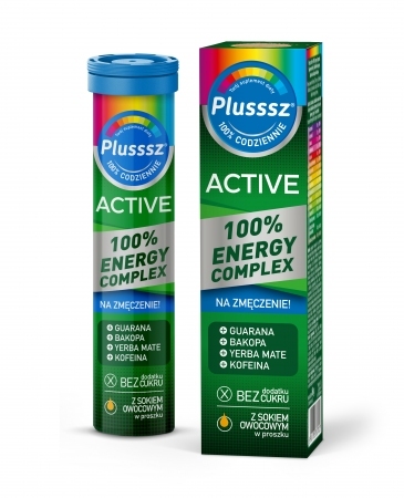 Plusssz Active Energy Complex 20 tabletek musujących