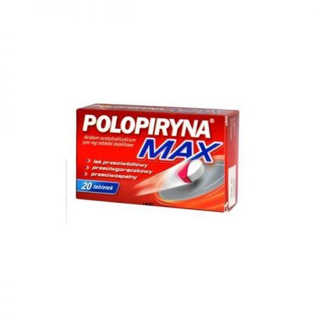 Polopiryna MAX 20 tabletek dojelitowych