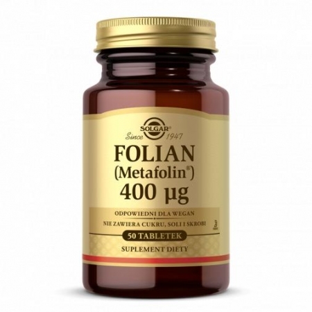 SOLGAR Folian (Metafolin) 400ug x 50 tabletek