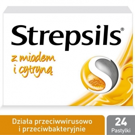 Strepsils miodowo-cytrynowy 24 pastylki