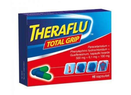 Theraflu Total Grip x 16 kaps.