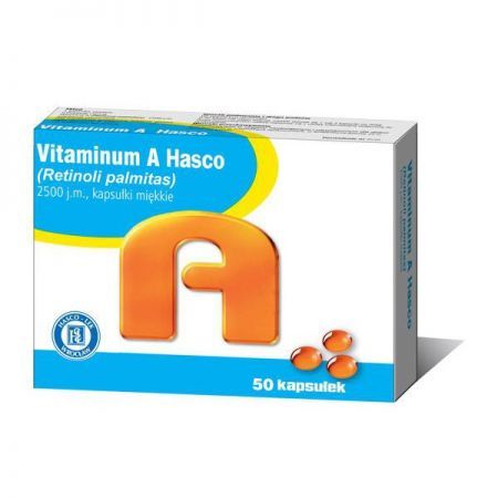 Vitaminum A 2500j.m. x 50 kaps. Hasco