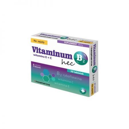 Vitaminum B 2 Hec na zajady x 30tabl.
